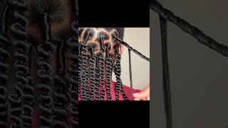 How To Make The Perfect Corkscrew Hairstyle African Threading  Scrue Hair naturalhair [upl. by Ck164]