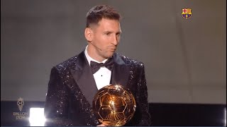 LEO MESSI WINS 7TH BALLON DOR BALLON DOR 2021 7️⃣ 🏆 [upl. by Okwu]