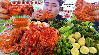 KETERLALUAN NIKMAT⁉️ CUMI ASAM PEDAS GULAI AYAM LALAPAN JENGKOL MENTAH PETE GENJER REBUS [upl. by Penrod]