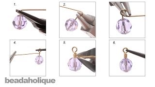 How to Make a Wrapped Wire Loop for Jewelry Making [upl. by Isacco]