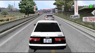 Initial D Street Stage PSP All tracks gameplay [upl. by Tamar]