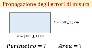 Propagazione degli errori di misura [upl. by Elyr]