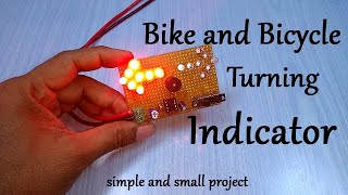 Bike turning indicator flasher  Indicator flasher with buzzer [upl. by Esylla177]