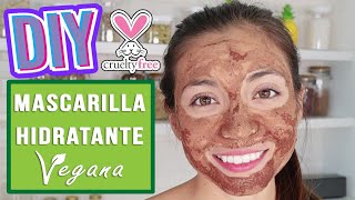 DIY  MASCARILLA HIDRATANTE NATURAL  VEGANA Y COMESTIBLE  PARA PIEL GRASA  Mixi [upl. by Borgeson]