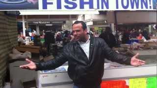 THE ORIGINAL One 1 Pound Fish Queens Market Upton Park London E13 [upl. by Ihana]