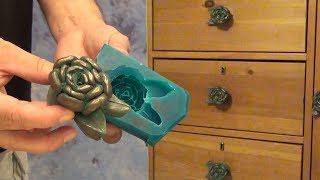 Cold Cast bronze Drawer Pulls Resin Casting tutorial [upl. by Annohsed479]