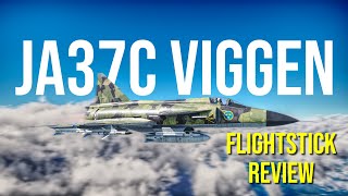 I flew the Viggen with its real Joystick NS37 Review [upl. by Adore]