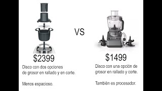 CORTADOR THERMOMIX VS PROCESADOR NINJA [upl. by Ranchod]