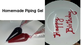 Homemade Piping gel for all cakes  Piping gel recipe in tamil  Mirror glaze piping gel recipe [upl. by Ecertal]