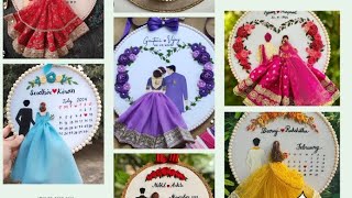 Hoop art embroidery Beautiful gift idea 🎁birthday anniversary and marriage gift 🎁handembroidery [upl. by Yadsnil824]