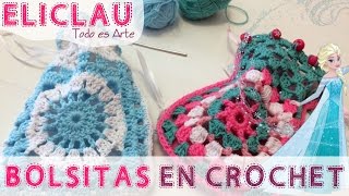 Bolsitas mágicas en crochet  Magic bags in crochet  EliClau [upl. by Mohamed]