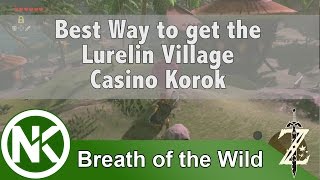 Breath of the Wild Best Way to get the Lurelin Village Casino Korok [upl. by Ttennej788]