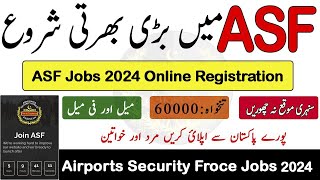 ASF Latest Jobs 2024 For Males amp Females ASF Online Registration 2024 Apply Online [upl. by Kyre]