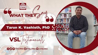 Mr Tarun K Vashisth PhD on Vikram Sarabhai Library  VSL Testimonials Series  Video 18 [upl. by Alpheus]