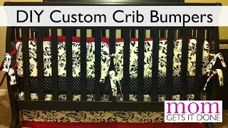 How to Make Crib Bumpers DIY simple instructions [upl. by Sherwin]