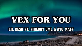 Lil Kesh ft Fireboy DML amp Ayo Maff  Vex For You Lyrics Video [upl. by Yensehc]