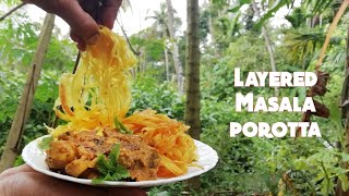 Trending chinese porottaviral porotta  Layered masala porotta  Traditional Chinese porotta [upl. by Orbadiah88]