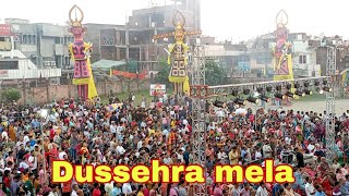 Ravan dehan  Dussehra mela ramleela Ground  Dussehra mela 2024 [upl. by Hoeve895]