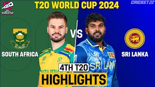 ICC T20 World Cup 2024  Sri Lanka vs South Africa  Full Highlights 2024  SL VS SA 2024 [upl. by Wohlen]