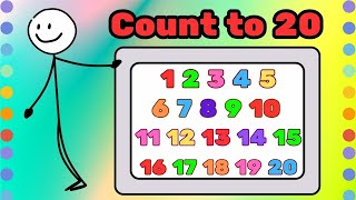 120 Number Song  Counting For Kids  Counting To 20 [upl. by Anwahs]