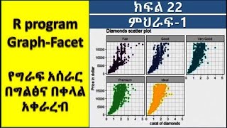 R program graph Facet Part 22የግራፍ አሰራር በአማርኛ [upl. by Earesed]