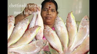 அட்டகாசமான சங்கரா மீன் குழம்பு  Chettinadu Sankara meen Kulambu in Tamil Rajamani Samayal [upl. by Frentz]