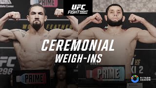 UFC Saudi Arabia Ceremonial WeighIn [upl. by Gaut542]