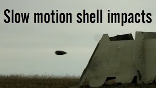 Artillery shell impacts in slow motion [upl. by Strickler]