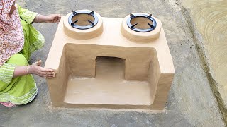 How to make Chulha at home । Kitchen design with Desi chulha। Smokeless Chulha viral chulha Viral [upl. by Petie]