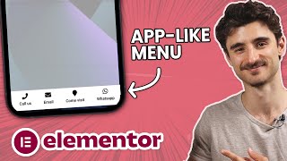 Create a Mobile AppLike Footer Menu with Elementor incl FREE Template [upl. by Darrick357]