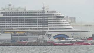 AIDAPRIMA CRUISE SHIP SOUTHAMPTON 8TH JULY 2024 [upl. by Mok]