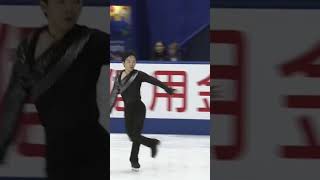 Yuma Kagiyama jumping for the title GPFigure FigureSkating [upl. by Yanal407]