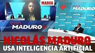 Nicolás Maduro usa Inteligencia Artificial en su nuevo programa de televisión I MARCA [upl. by Gathard]