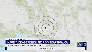 49 earthquake in California felt in Las Vegas reports [upl. by Adnac]