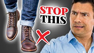 CORRECTLY Match Boots With Jeans Most Men Mess This Up [upl. by Vashti713]