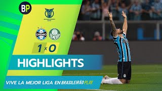 GREMIO LE GANÓ POR LA MÍNIMA A PALMEIRAS QUE ACORTA DISTANCIAS AL LÍDER  GRE 1x0 PAL Brasileirao [upl. by Yve]