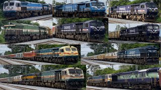 HIGH SPEED TRAINS on Bangalore  Hubballi Line ELECTRIC LOCO SHUTDOWN DIESEL TAKE OVER 27 in 1 PART3 [upl. by Gnivre645]