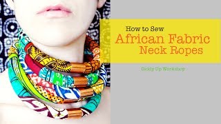 Fashion DIY African Necklace Neck Ropes [upl. by Herzen]