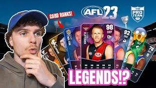 AFL23 Pro Team Card Rankings Legend Players  What Cards to Look Out For [upl. by Takeo]