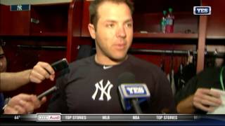 Austin Romine on Aroldis Chapmans warmup pitch that hurt his finger [upl. by Amairam332]