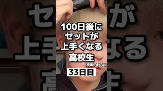 【33日目】100日後にセットが上手くなる高校生！ マッシュ ヘアセット 無造作 髪型メンズ  メンズスタイリング メンズ髪型 ツーブロック 美容 マッシュショート [upl. by Ezeerb]