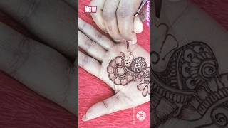 Krishna mehndi design easy step by step  cone design krishna short shorts mehndi mehndidesign [upl. by Pavior]