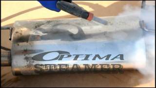 Tuning Exhaust Pipe Unit cleanning  Optima Steamer steam pressure washer [upl. by Ihcas]