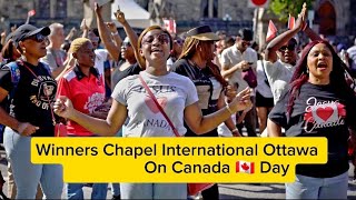 Winners Chapel International Ottawa Celebrates Canada 🇨🇦 Day at Parliament Hill [upl. by Sinnaoi374]