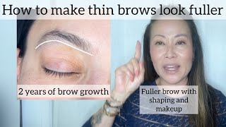 Thin brows to fuller brow [upl. by Suravart]