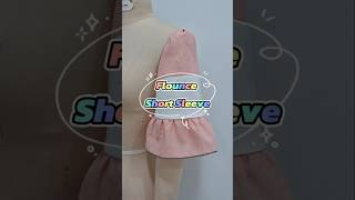 EP59 Flounce Short sleeve  Practical DIY tips for beginners  Easy sewing pattern for self learning [upl. by Nadual]