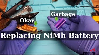 Replacing an Internal NiMh Battery Pack  Choosing Nickel Metal Hydride Batteries and Soldering [upl. by Schiff]