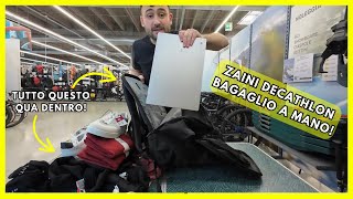 Zaini Decathlon formato bagaglio a mano Quechua NH500 Escape [upl. by Naneek]