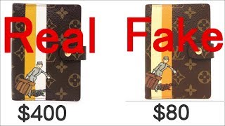 Compare FAKE VS REAL Louis Vuitton Monogram Groom Bell Boy Agenda fonctionnel PM Diary cover [upl. by Aynam]