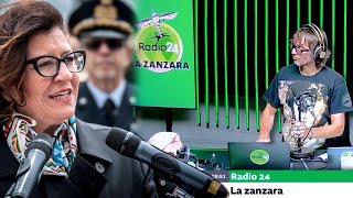 Lex ministro Trenta chiede spazio alla Zanzara  2092024 [upl. by Mensch37]